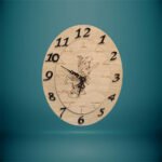 haraxe to - Προϊόν Ρολόι Τοίχου Οβάλ - Ξύλινο