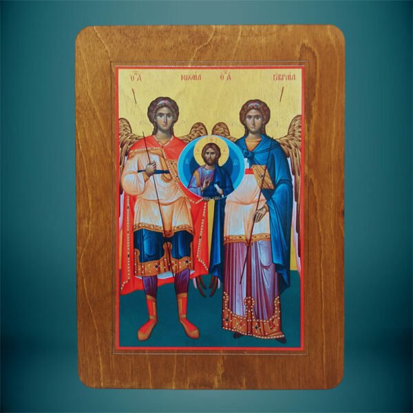 Εικόνα Αρχάγγελος Γαβρίηλ κορνίζα απλή χωρίς χάραξη - haraxe to