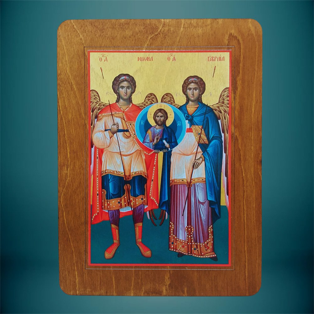 Εικόνα Αρχάγγελος Γαβρίηλ κορνίζα απλή χωρίς χάραξη - haraxe to