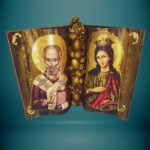 Εικόνα Βιβλίο Άγιος Νικόλαος και Αγία Αικατερίνη - haraxe to