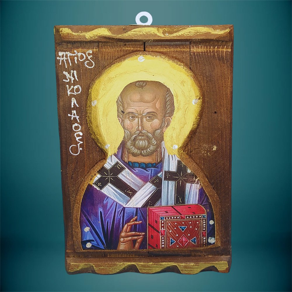 Εικόνα ανάγλυφη Άγιος Νικόλαος - haraxe to