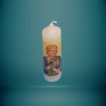 Κερί Στρογγυλό Μεσαίο με Άγιους - haraxe to