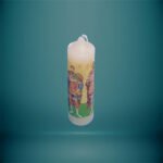 Κερί Στρογγυλό Μεσαίο με Άγιους - haraxe to