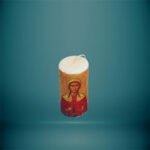 Κερί Στρογγυλό Μικρό Παναγία - haraxe to