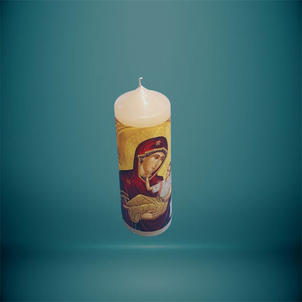 Κερί Στρογγυλό Μικρό Παναγία - haraxe to