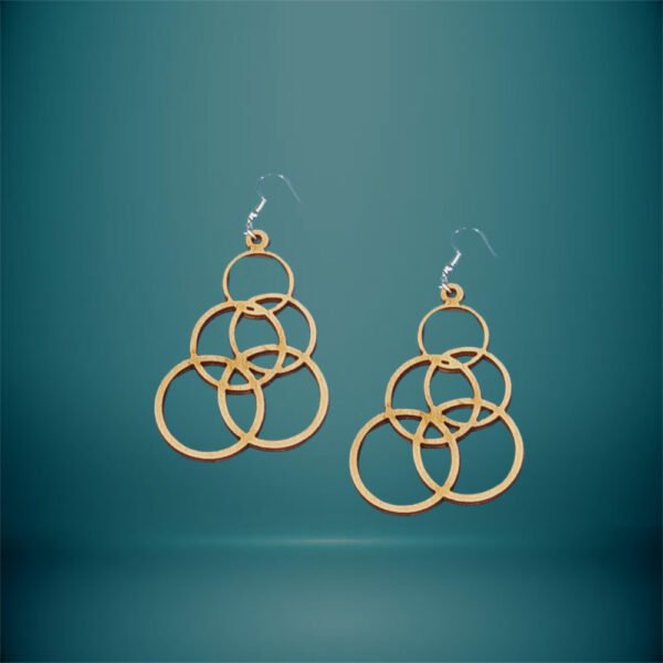 Σκουλαρίκια Ξύλινα Σήμα Ολυμπιακοί Αγώνες - haraxe to