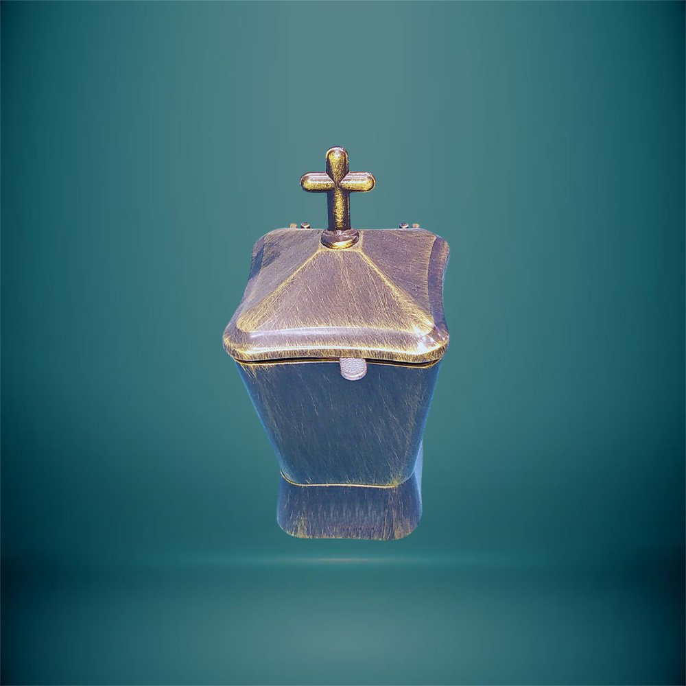 Θυμιατήρι Νέου Τύπου Τετράγωνο Bronze - haraxe to